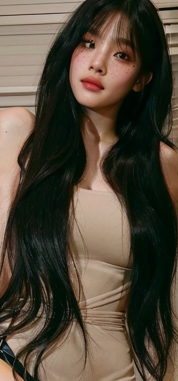 a black and white photo of a woman in a dress, yael shelbia, black tie, very long black/red hair, beautiful feminine body, thin lustrous long dark hair, androgynous vampire, deep dark blue, very thin, runway, very pale, uniquely beautiful, back slit, cutout, bright flare, ellie bamber, krysten ritter