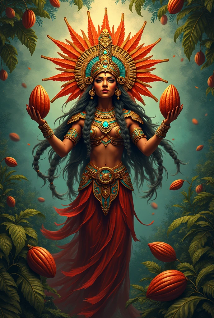 (((goddess PELE))) melhor qualidade, ultra-high resolution, CG detalhado 4K, piece of master, Maori ,Deusa havaiana,Mitologia Havaiana, ((Goddess of volcanoes)) , Imagem Maori, aesthetic, centrado na tela