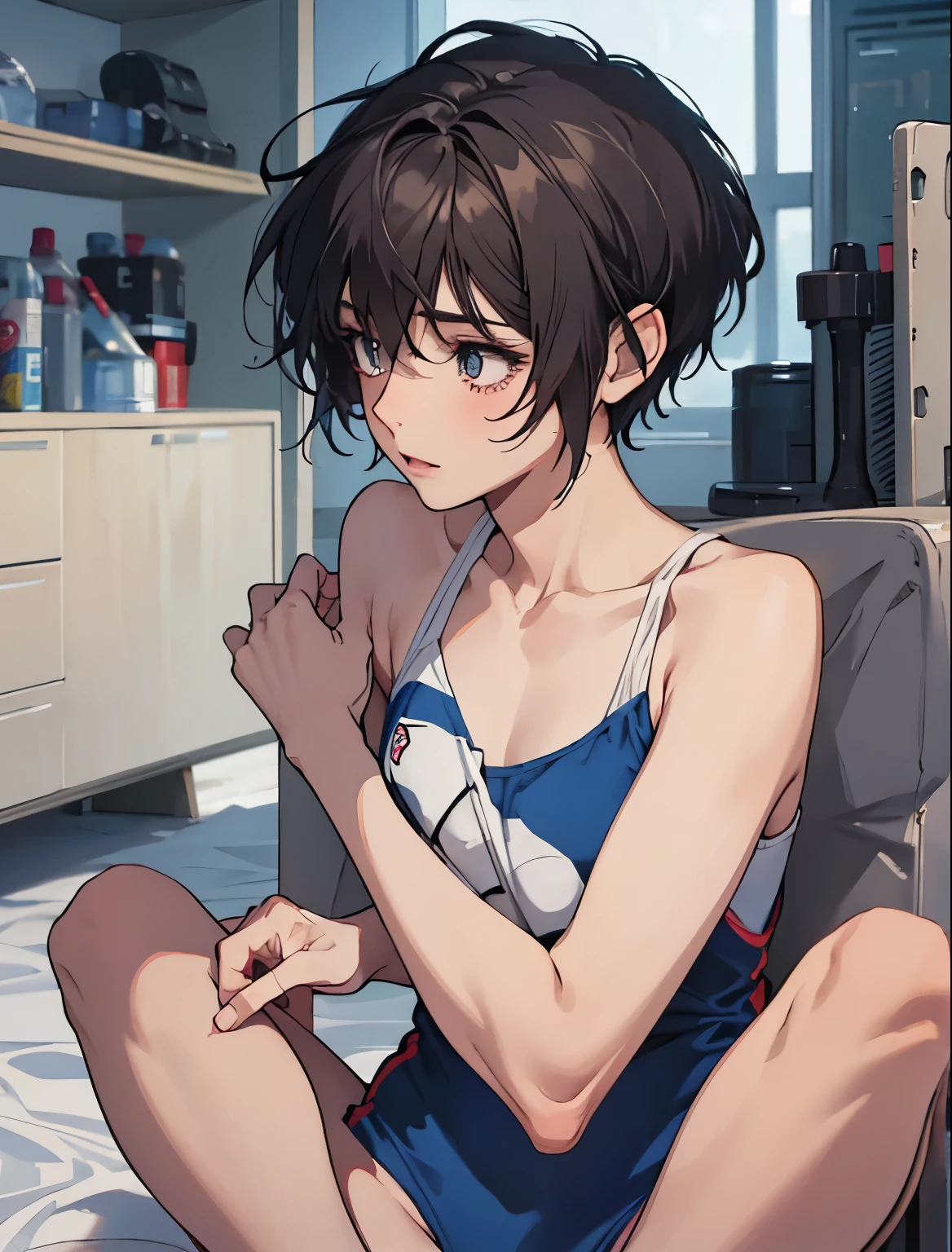 (Extremely detailed CG unified 8k wallpaper), (masterpiece), (best quality), (Super detailed), (Best Illustration), (best shadow), (Ridiculous),
break girl, Sweat,body fluid, steam, Medium chest, National Science Foundation, Shy,Embarrasing, looking at the audience, faint smile, ((moist)),