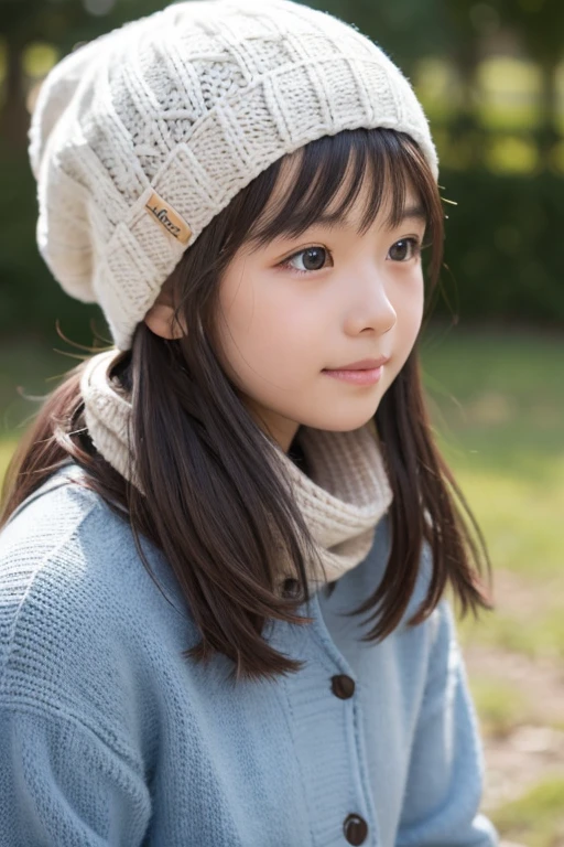 Girl standing in front of background, natural hair