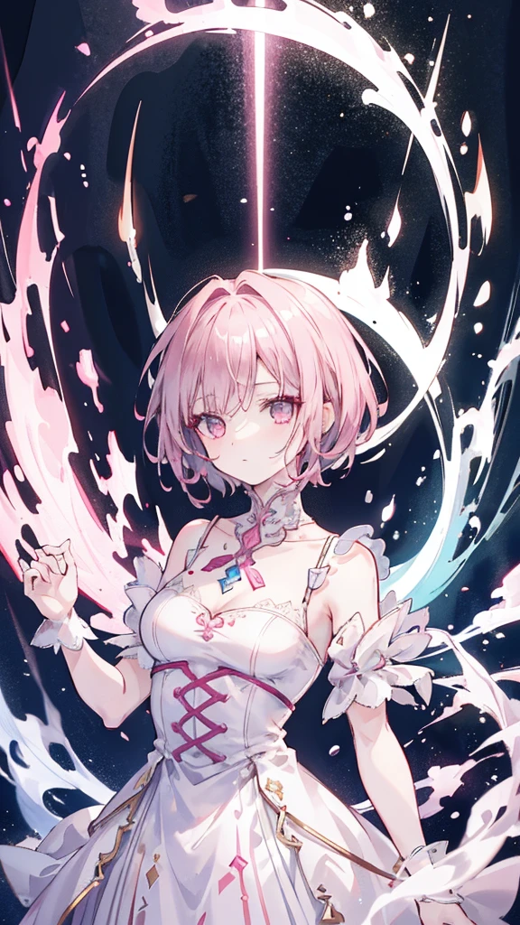 ultra-detailed、(8k, RAW photo, best quality, masterpiece:1.2), (extremely detailed 8k wallpaper),professional lighting,sharp focus, depth of field、nfws,((((face close up)))),((((美しいflower嫁)))),(((Pink fluffy short bob、rainbow colored curl hair、Curly hair)))、(((full white wedding dress))),(((lace veil、lace shawl、tiara、necklace))),(((Complete Five Fingers))),(((Ring on the ring finger of the left hand))),((A lot of milk on her face and chest)),((((blowjob)))),((((Sweat、wet body)))),((((blush,very embarrassed)))),((((steam around the face)))),flower、(clavicle)、((luxury bed)),(((night))),(Correct number of upper limbs、Correct number of fingers)