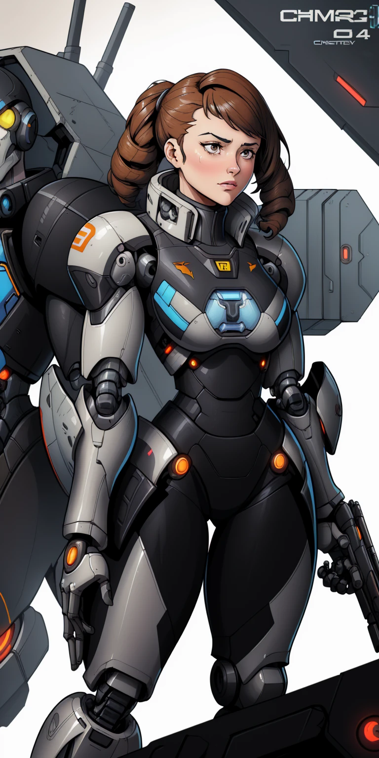 Hip close-up, mecha equipment, tights, power armor, camera from bottom to top, toned figure, gel suit --auto --s2