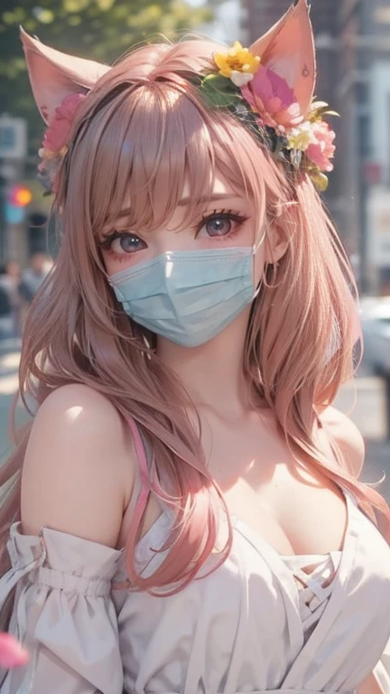 (4K quality:1.3),(Highest quality:1.3),(19 years old:1.3),(Large Breasts:1.6),Overdeveloped breasts:1.6,Big Breasts:1.6,Large Breasts in the World,Extra large chest:1.3,One of the largest breasts in the world,Saggy breasts,rich,Upper Body,smile,Japanese Voice Actors,Overflowing breasts,(jewelry),Captivate a man,Cleavage,(Pure white wedding dress:1.5),(Celebrities:1.4),(thin:1.2),(Tight waist:1.4,(Night viewの良いホテル:1.1),(luxury:1.2),(Arisa Hanyu:1.5),(anorexia:1.4),(Night view:1.3),(Close up on face:1.2),Catchlight,(Child face:1.6),(smile:1.1),(Lori:1.5),(Pink Hair:1.6),(Short Hair),(Deep pink eyes:1.4),(2D cuteness:1.5),(Cute Makeup),Beautiful fingertips,Black lace collar,(White lace mask:1.3)
