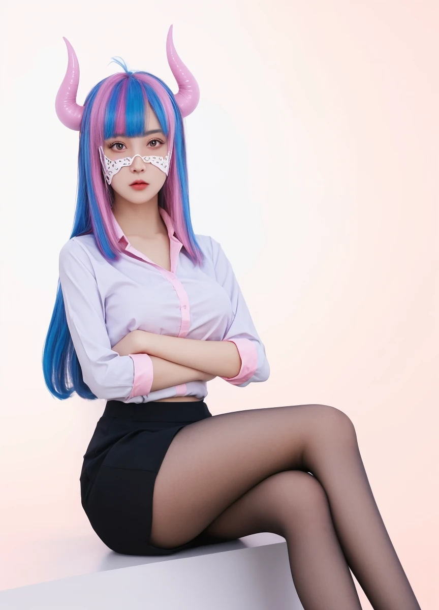 1 girl, Beautiful photorealistic Prestige KDA all out Ahri from League of Legends blushing, string bikini armor, Shibari, blindfold, electric chair, major cleavage, breast indentation, Ahri inside a Runeterra prison, slave collar, chain around her neck, roleplay bdsm, high fantasy, gravure, lewd, busty, highly detailed, 8k, high resolution, solo, big juicy lips, thick juicy thighs, makeup, large shiny breasts, gloves, looking at viewer, photorealistic, Cinema 4D, octane render, innovative, sexy, curvy but slender, mystical aura, smokey mist around Ahri, illuminati style, use advanced machine learning to create the perfect succubus waifu Ahri alone sitting in an electric chair, exposed camel toe, vice magazine photography style, trending on Pixiv, trending on civitai, perfect composition, sfw, professional quality, unreal engine