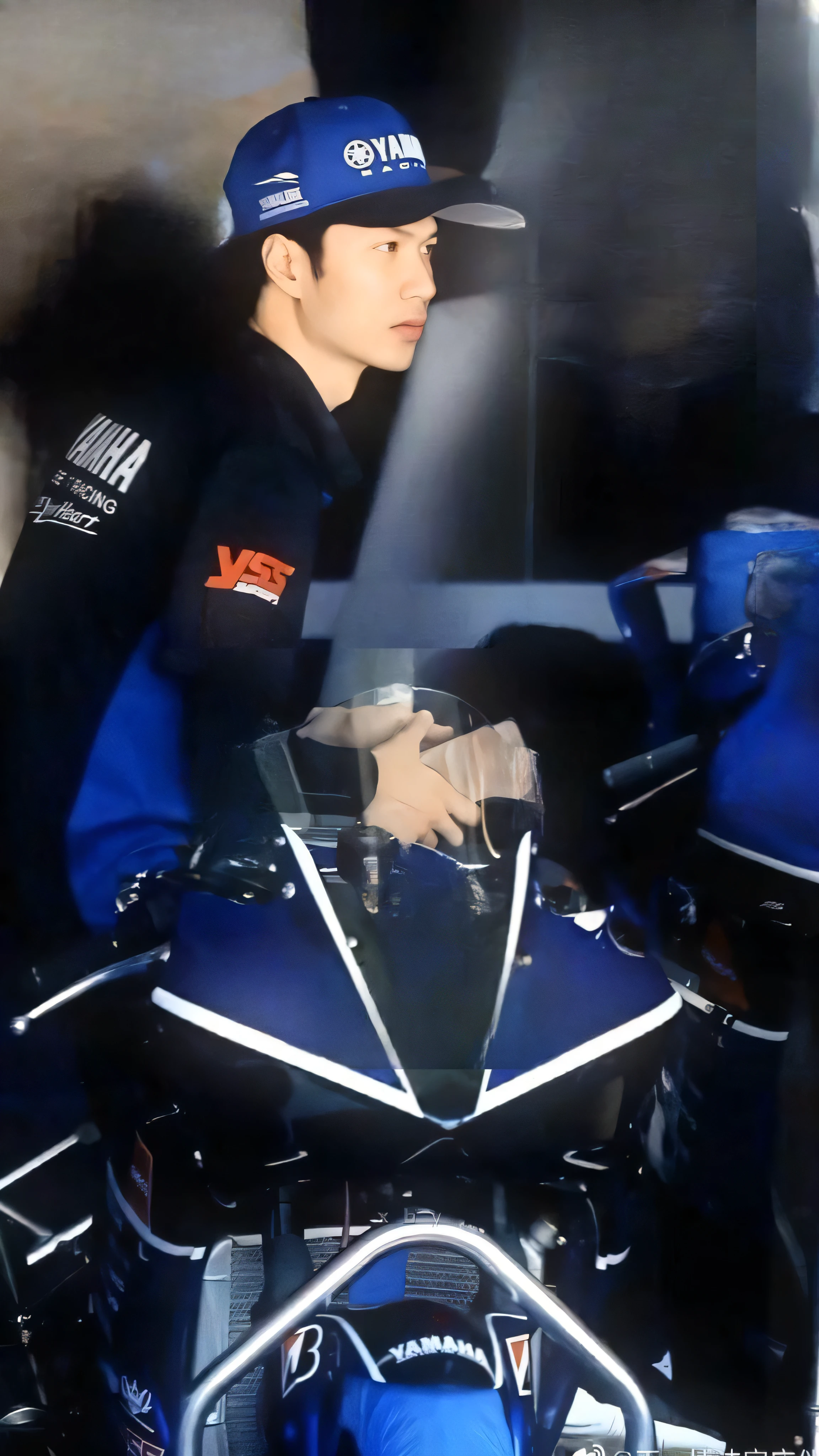 Wolf wearing motogp racing gear suit, masturbate on punchbag, showing big dick erecting, dick feels inside another wolf, moaning face, feels cum
