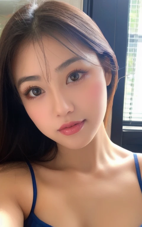 1 Beautiful handsome woman, ((top quality, 8k, masterpiece:1.retty woman, 1 woman, huge breasts:1.3, slender figure:1.1, long wavy red hair, (shower, wet body, wet clothes:1.1), very detailed face, detailed lips, detailed BLUE eyes, double eyelids, extremely detailed blue eyes, naked ass, huge earrings, 6 abs, oasis, waterfall, extremely detailed outstanding blue eyes, tattoo on chest, do the photos more realistic