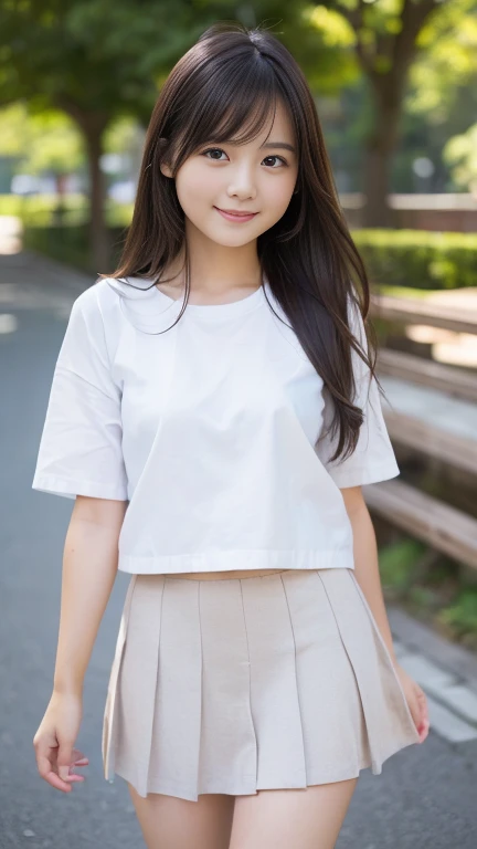 Highly detailed CG Unity 8k wallpaper、Highest quality、Ultra-detailed、masterpiece、Realistic、Photo realistic、A cute girl drawn in great detail、20-year-old、(Skirt rip)、(Roll up the skirt yourself))、White panties、Panty Focus、blush、Lips parted、Looking at the audience、Semi Body Shot、Wearing a ruffled shirt、Luxury