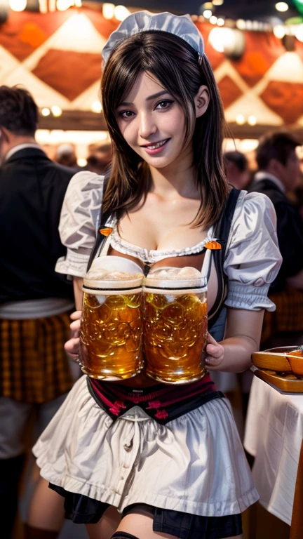 nipples exposed A dark-haired bunnygirl Huge breasts Opening legs Oktoberfest Traditional costumes Holding a beer mug A Japanese Lady infp young woman