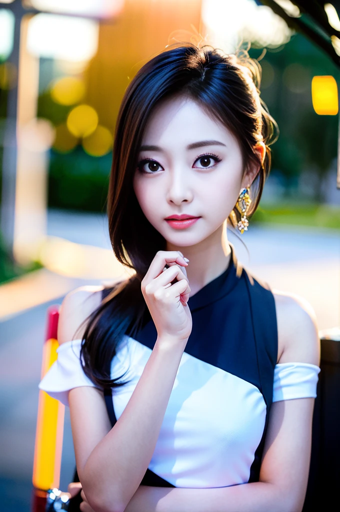 cyq, 1girl,(wearing silk cheongsam:1.5), hair bun,(RAW photo, best quality), (realistic, photo-realistic:1.4), masterpiece, an extremely delicate and beautiful, extremely detailed, 2k wallpaper, Amazing, finely detail, extremely detailed CG unity 8k wallpaper, ultra-detailed, highres, soft light, beautiful detailed girl, extremely detailed eyes and face, beautiful detailed nose, beautiful detailed eyes,cinematic lighting,city lights at night,perfect anatomy,slender body,smiling
<lora:chenyuqi_v11:0.75>