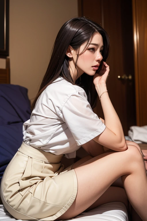 Unbelievably beautiful japanese girl, junior high school, (flat, small, slim, tiny), (have a vaginal sex , Please insert penis into your pussy:1.3), neat and clean face, baby face, emotional happy smile face, pulled back ponytail hair, , (Best Quality, 8K, master piece :1.3), (gleaming skin, Shiny hair:1.4), master piece, Best Quality, (Ultra-detailed),