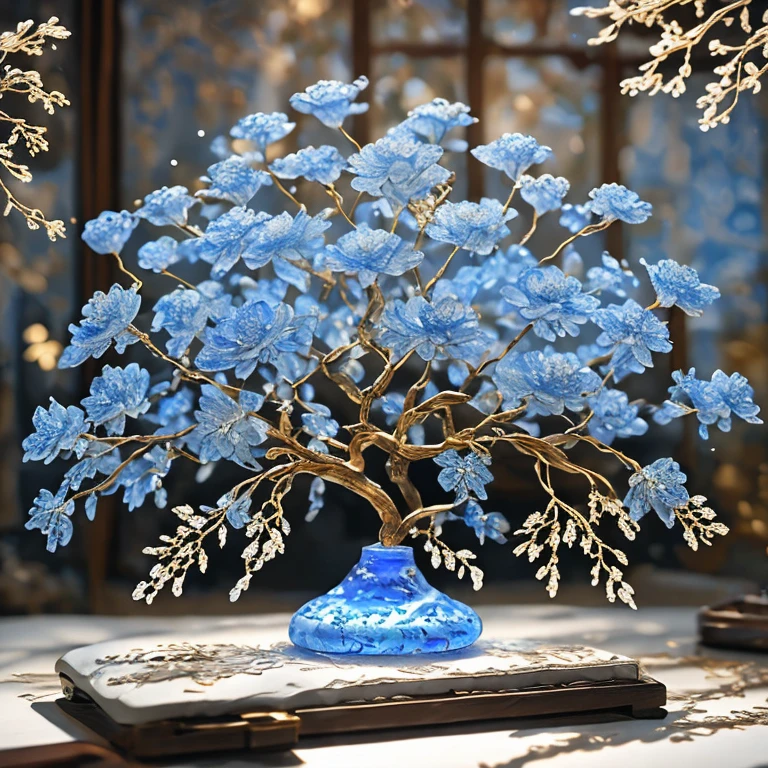 Best quality practical, photoPractical, Very detailed, Rich colors，Blue，粉Red，Red，Blue，Golden，money
((Miniature Landscape)),(Chinese Architecture)，sacred tree，Highly detailed carving on "South Iceland" porcelain,
Ultra wide angle,Accent Lighting,Volumetric Lighting,Backlight, (Detailed lighting),((Extremely delicate and beautiful)),dramatic_shadow,Rays_track,HDR