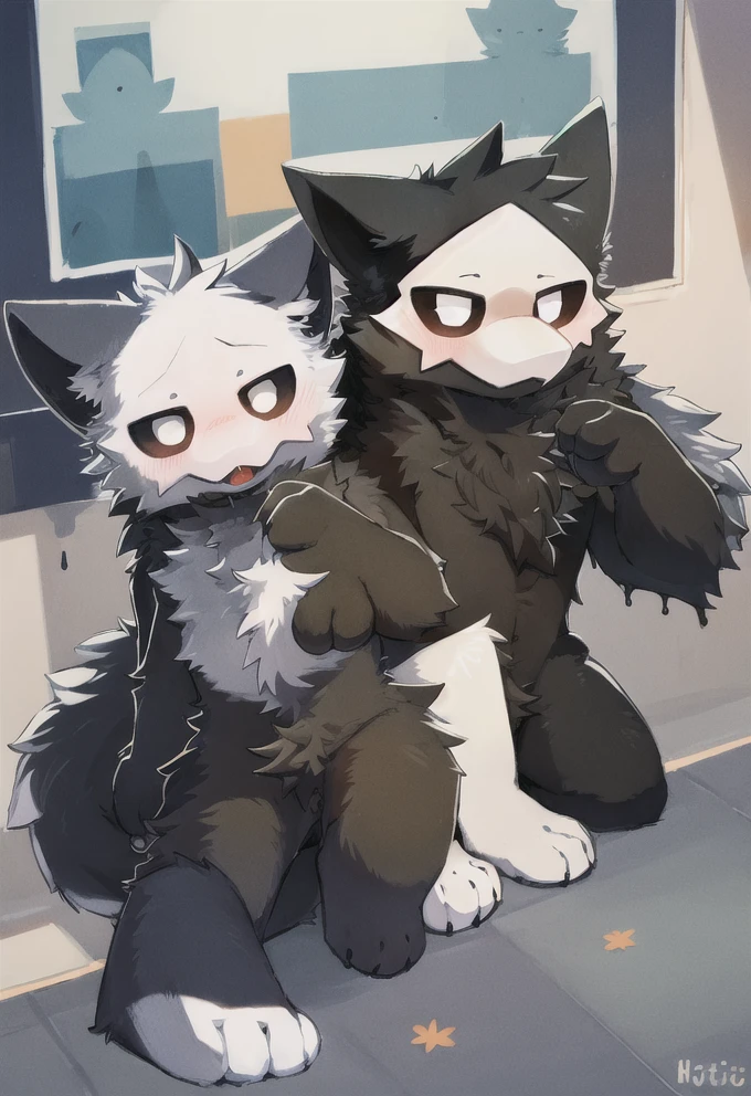 (high quality:1.4), (detailed), (furry), (fur), puro, cute, fluffy, いっぱいいる