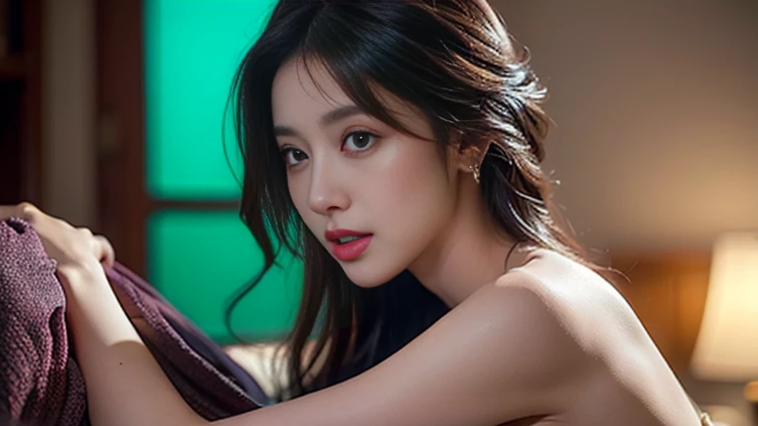(masterpiece: 1.3), (Maximum resolution: 1.2), (Ultra HD TV: 1.2), Cinematic Light, 8k resolution, Detailed facial features , (Sharp focus: 1.2), (Focus on the face:1.2),Perfect Style, Beautiful Face, Acura, Anatomically correct, Highly detailed face and skin texture, Beautiful Eyes,Beautiful Eyes, Thin eyebrows, Glitter Eyeliner: 1 Natural Cheeks, Glowing Skin, Fair skin: 1.2, (Glossy Lips: 1.4),、 (Embarrassed look: 1.2),Highly detailed face and skin texture, Natural Cheeks, , Glossy Lips: 1.4,Perfect Style、Cleavage、Soft Breasts、(White mucus on chest:1.4)(White mucus on thighs:1.2)、 blush、A humiliating look、Anxious expression、A look of humiliation、Embarrassed expression、Glare、anger、sorrow、tears、Open your knees、Spread your legs、 White underwear、White bra、Sparkly little earrings and necklace、Disheveled clothes、White panties、sweating、Thin underwear、stockings、2, A clean-cut woman,1 person、 Upward-facing chest, first class cabin、On the bed、(On my back, ベッドにLying down, ベッドにLying downいる, Lying down, White sheets:1.3)、Black Hair、blonde、Silver Hair、Blue-gray eyes、Green-gray eyes,(Stewardess Uniform:1.4)、