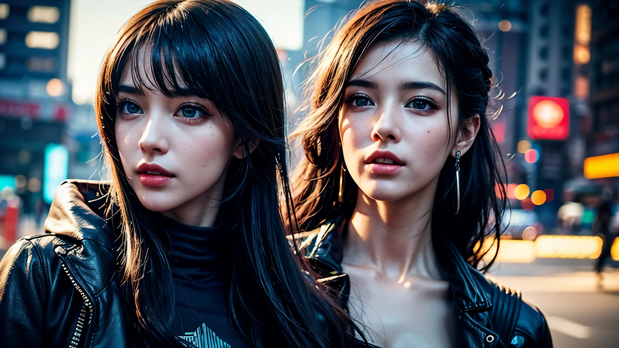 (masterpiece:1.2), ultra detailed, ultra high res, (realistic, photo realistic:1.37), high detail RAW color photo, professional photograph, extremely detailed face, extremely detailed eyes, extremely detailed skin, extremely detailed fingers, highly detailed nose, highly detail mouth, Perfect Anatomy, Highly detailed background, (famous actress of Japan:1.2), (gyaru:1.2), (flat chest), brown race, dark skin, ponytail, (wearing black air bomber jacket with many patches, cargo pants:1.25), (flight deck of aircraft carrier:1.5), 
