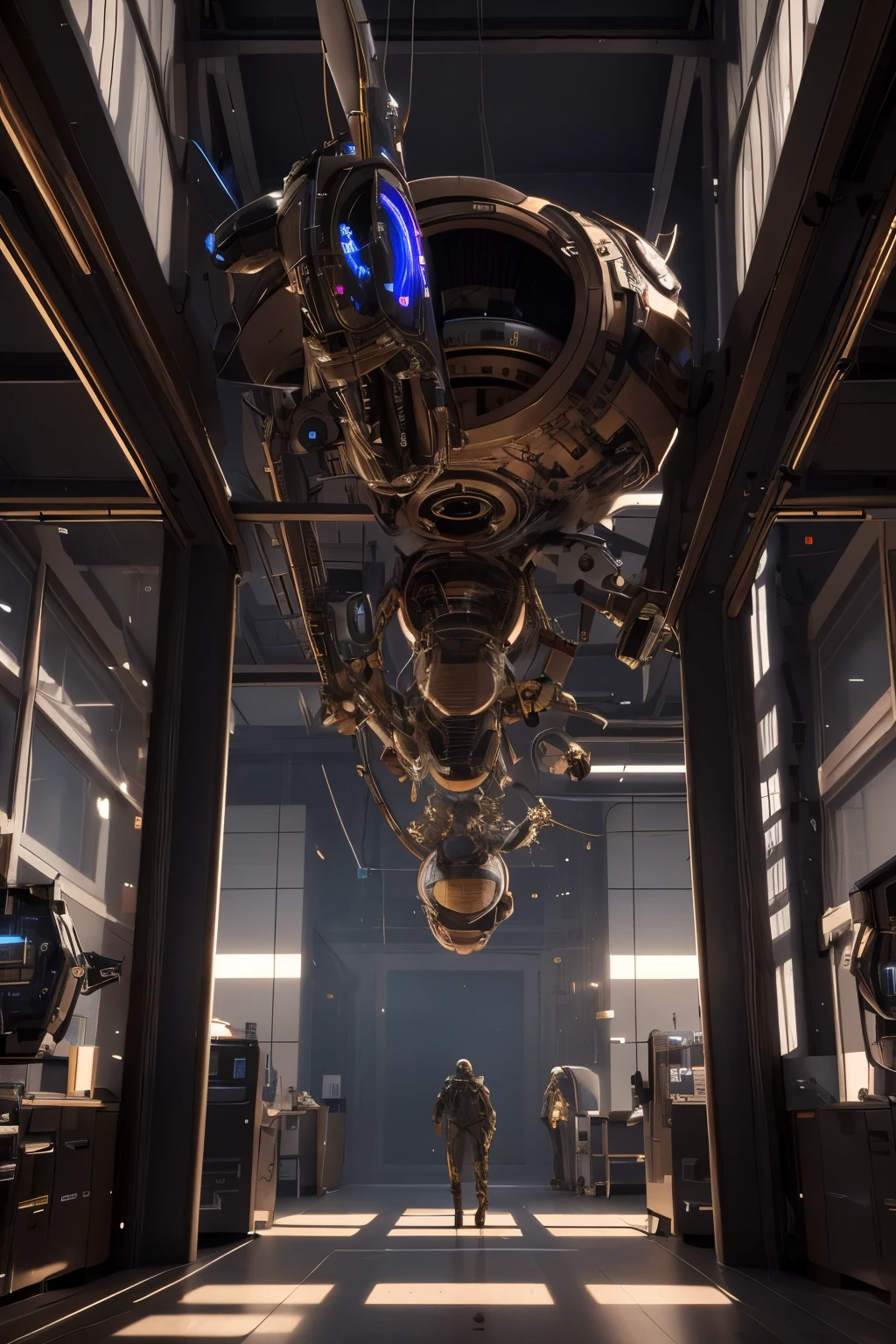 realistic, photorealistic, photo-realistic:1.37, best quality, 4k, 8k, highres, masterpiece:1.2, ultra-detailed, detailed scientists working on a time machine in a laboratory, various eras of the past appear through a portal made of smoke in the background, incredibly detailed, intricate, highly realistic, complex machinery, glowing control panels, complex circuitry, advanced technology, time distortion effects, realistic lighting, volumetric lighting, cinematic lighting, dramatic shadows, moody atmosphere, chiaroscuro lighting, advanced rendering, hyper-detailed, high-resolution, physically-based rendering, photographic, epic, awe-inspiring, majestic, breathtaking, stunning, mesmerizing, mind-blowing, laboratory, research facility, scientific equipment, futuristic, sci-fi, concept art