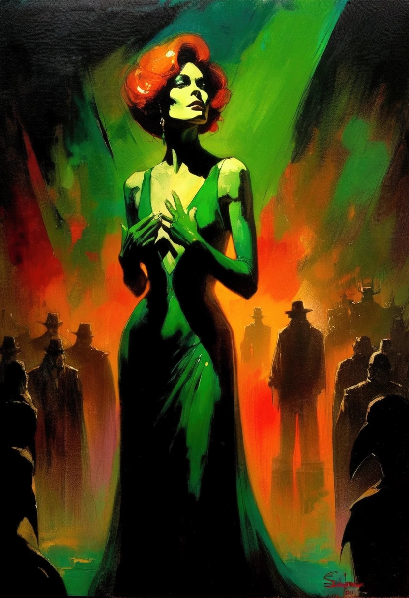 club (art inspired in Bill Sienkiewicz). oil painting)
