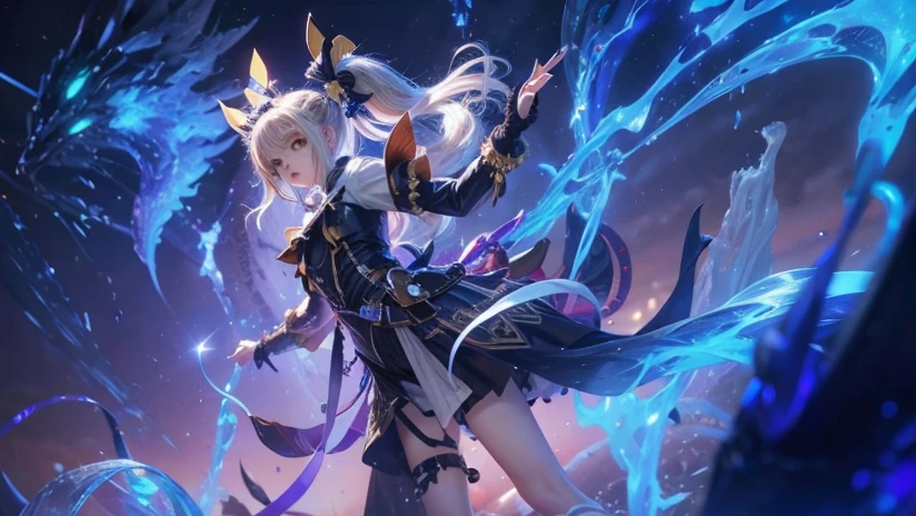 1 girl, mage outfit, medium silver hair, puple eyes, perfect full body, simple clothes, view over the character, pose releasing fire magic at your fingertips, step by step move pose join the magic, pose release magic, magic going towards the enemy, repeat the same style outfit, serafuku, pen sketch anime style --auto --s2