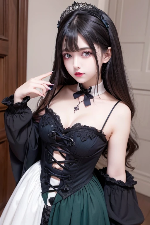 top-quality masterpiece 8K Masterpiece Face with ultra-detailed details Draw the face in detail One woman wearing Gothic Lolita Full body photo kawaii pose Sexy Pictures Focus on the face Kamimei Close-range photography The majority of users on the screen profetional lighting Cute goth flapping Vibrant photo red blush Shyness perspiring agitation Happy expression Sullen expression Ecstatic look Sex appeal The neat and clean heroine of a dating simulation game Shiny wet crow hair Gloss Bruises and cuteness Buriko Unreality absurderes unbelievable Gothic lolita A sexy A sexy A sexy A sexy A sexy A sexy Mini childish Heavy bangs Underwear is visible through clothes Pants are visible from under the skirt sexy pose Lots of skin tones Bet Cute Cute White lace headdress borgar