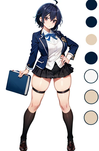 girl, alone, whole body, From head to toe, Are standing, (Huge_chest:1.3),

Character design sheet, Character Reference Sheet, 設計図のSchematic, Drafting, Blueprint, Schematic,
((Character design sheet:1.7, Character Reference Sheet:1.7,)),

anime/cartoon character wearing a girls , 1girl, alone, Thigh-high socks, blazer burezaa (blazer), Ahoge, Long Hair, bow, , shoes, loafers, ribbon, (Very short skirt:1.4), (panties:1.5),, (Good:1.5),In underwear:1.3
