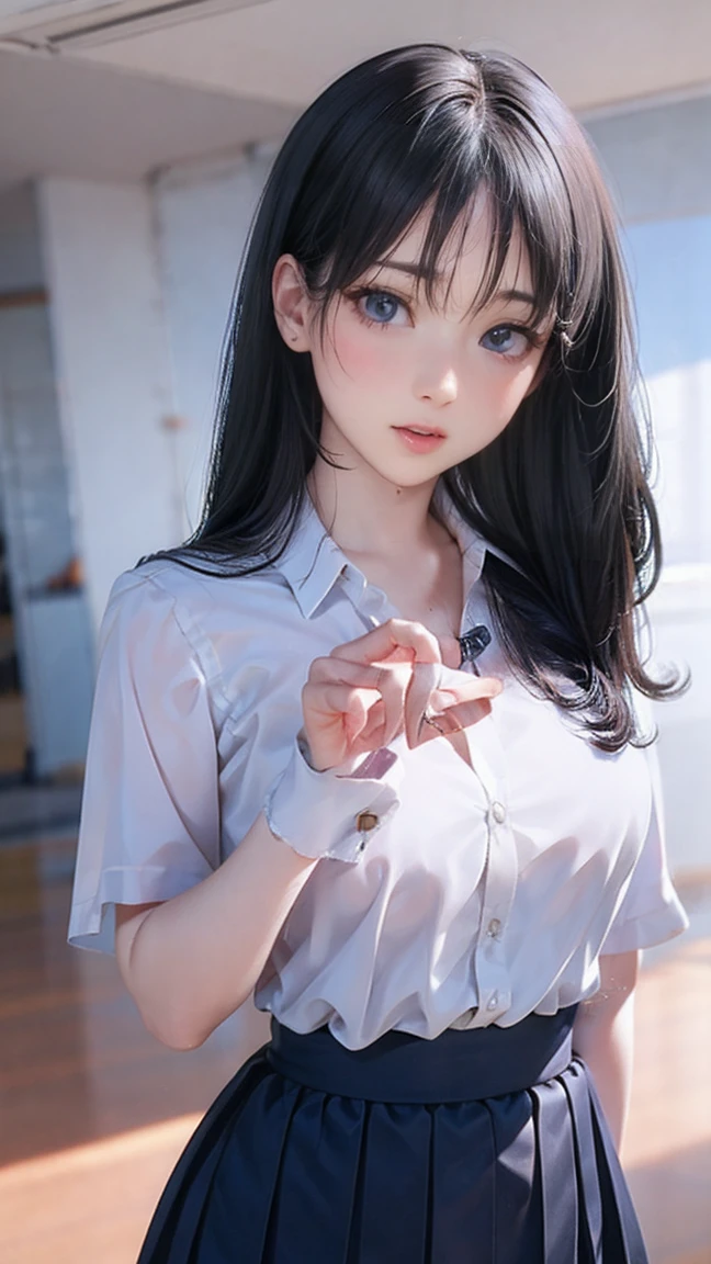 (NSFW1.5), (Ultra Realistic), (High Definition), (8K), (Very Detailed), (Best Illustration), (Beautifully Detailed Eyes), (Ultra Detailed), (Masterpiece) ), (wallpaper), (detailed face), solo, one girl, looking at viewer, fine detail, detailed face,deep shadows, low key, pureerosfaceace_v1, smile, bust, Cameltoe, standing, maid outfit, undressing, spread legs,hair red