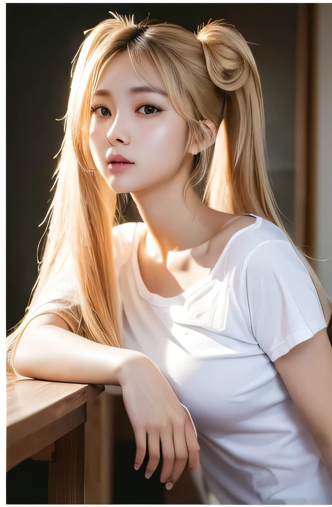 An Idol k-pop girl, (cute face, lewd face), braid hair, intricate face details, detailed face, golden ratio face, ((big breasts:1)), ((slim waist, big butt, big hip, big thighs)), ((intricate hands, detailled hands)), ((intricate feets, detailled feets)), full body, 64K, UHD, HDR, global illumination, (high quality, high detailed, hyper detailed, extremely detailed), photo realistic, ultra realistic, art photo, (clarify the details, detailed parts body), intricate artwork masterpiece, trending on artstation, (shoft smile), (yellow eyes:1), (pink lips:1)