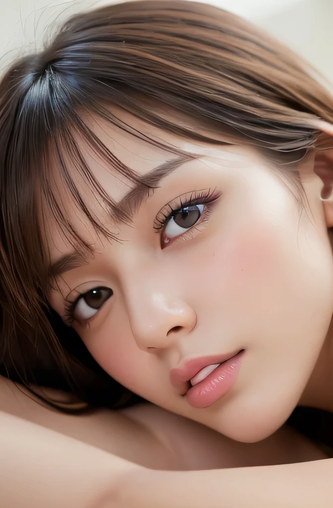 best quality, masterpiece,  (realistic:1.2), 1 girl, brown hair, brown eyes,Front, detailed face, beautiful eyes