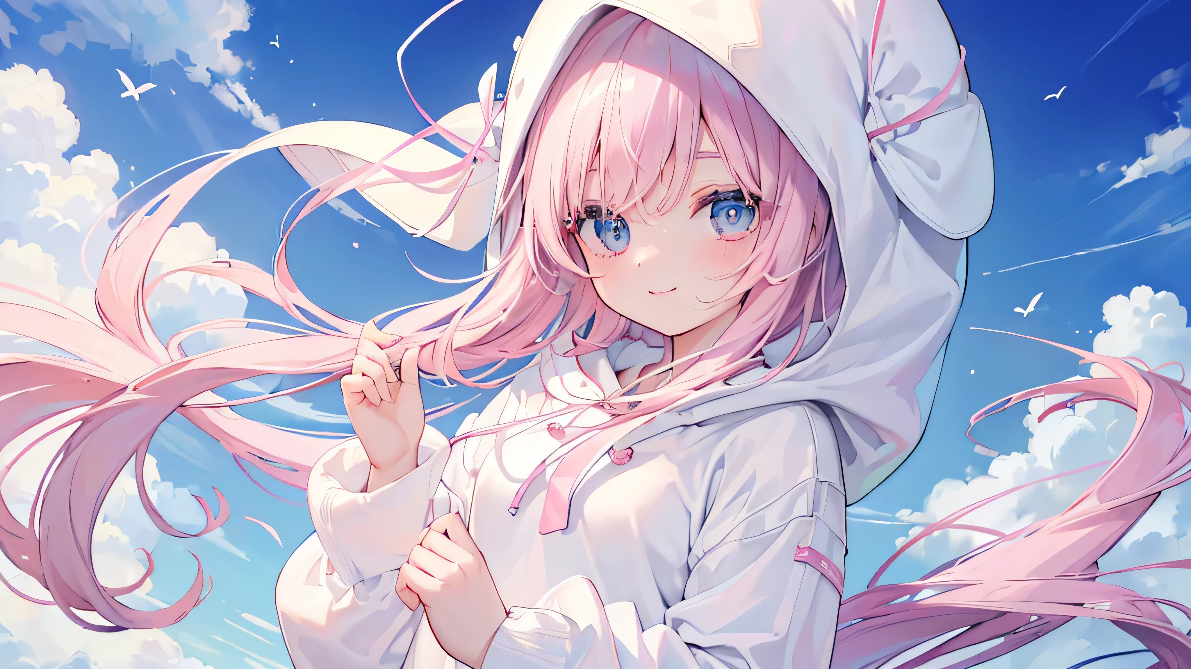 Anime girl holding stuffed sea creatures and other stuffed animals in her arms, Splash art cute anime, Decora inspired illustrations, Best anime Konachan wallpapers, Detailed fan art, By Kamaguruka, Anime covers,