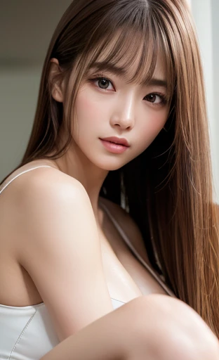 (((Sitting naked girl、Chain Leash, collar, Man holding the lead)))、(High resolution:1.3), (16k, Realistic, RAW Photos, Best image quality: 1.4), Japanese, (One Girl),  (Brown hair、Long Hair:1.8), Beautiful Hairstyles, (Realistic Skin), Beautiful skins, Charm, 超A high resolution, Surreal, High detail, Golden Ratio, Highly detailed cute girl,(15 years old)