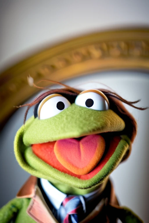 A portrait of a Muppet 