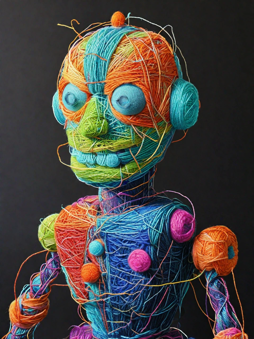 benderbot Yarn art style  