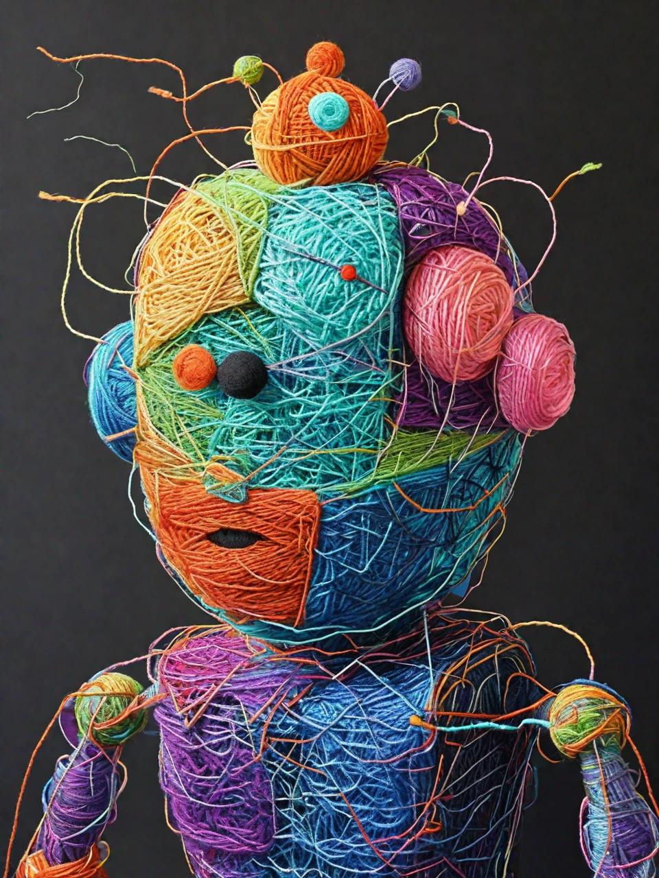 benderbot Yarn art style  