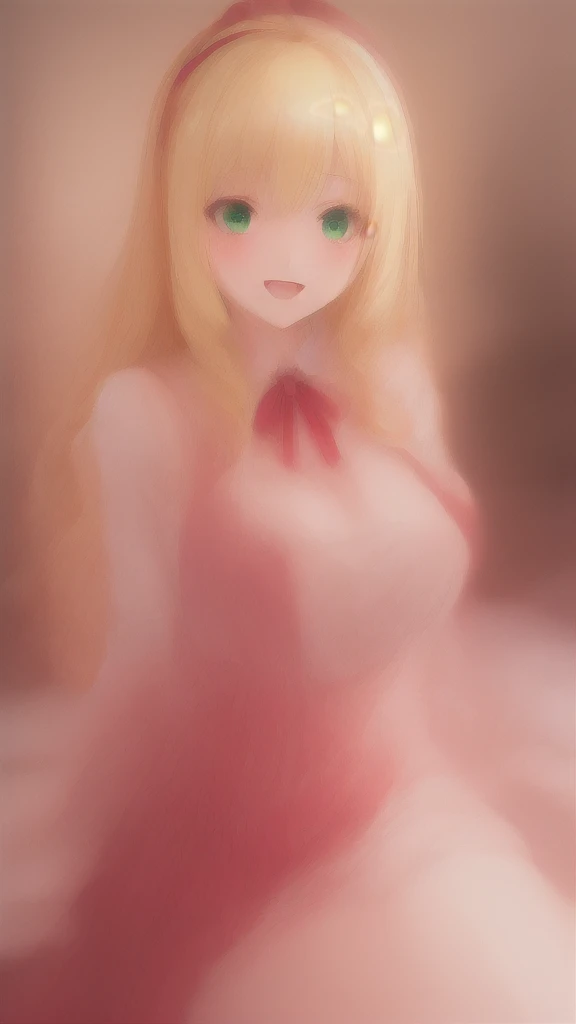 (masterpiece,best quality,8k,beautiful and aesthetic:1.2),
solid-best-physical-appearance-perfect::2,
cosplay,(HUGE BREASTS:1.1),wind,(floating hair:1.2),PERFECTEYES EYES,narrow_waist,slender,skinny,(dynamic_angle),(sexy posture),
SOLI,green_eyes,LIGHT BLONDE HAIR,hair_between_eyes,drill_hair,hairband,LONG HAIR,
full-face blush,blush,embarrassed,smile,open mouth,
red_dress,long_sleeves,frills,
indoors,bed,
