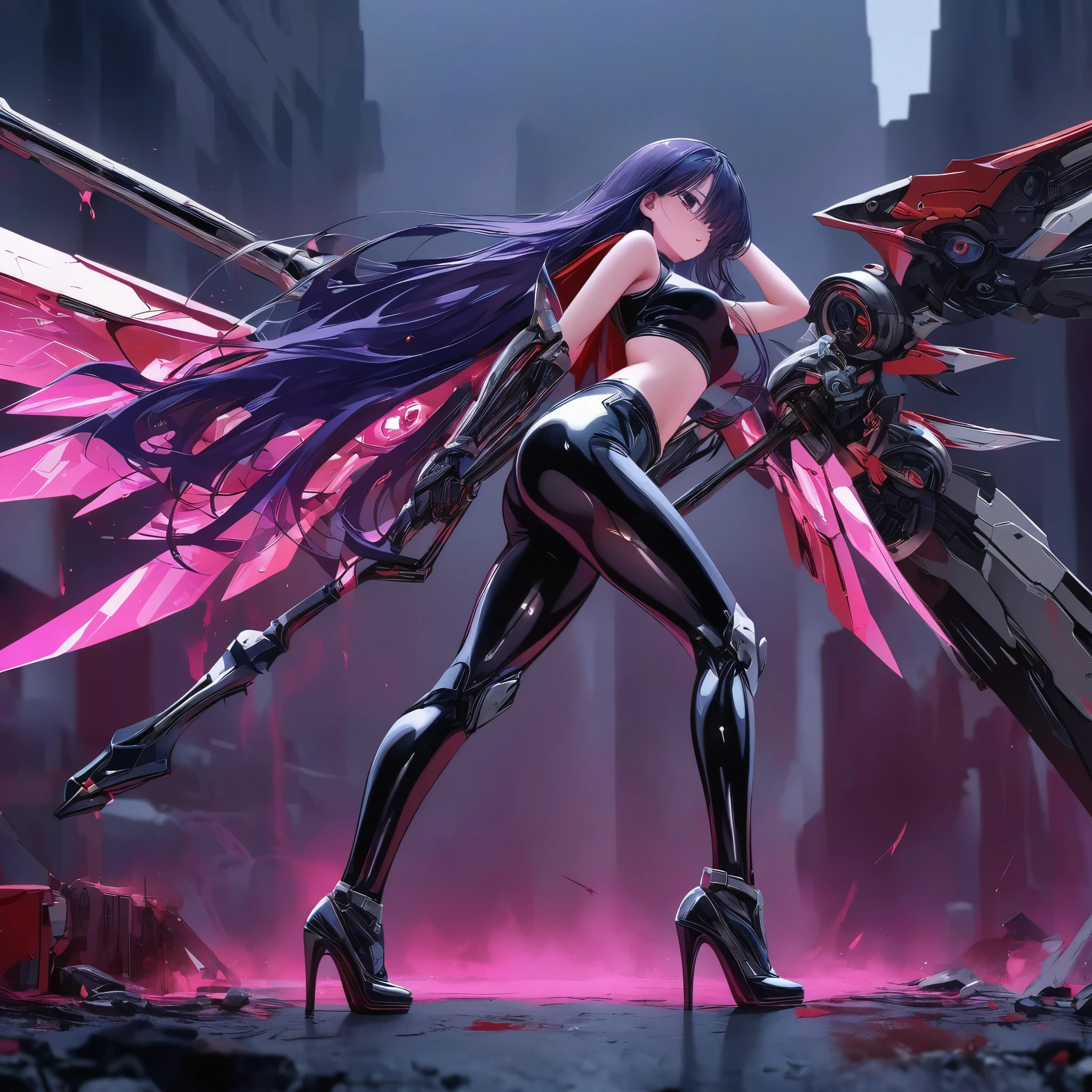 a beautiful transparent inflatable demon girl with inflatable tail and wings, smooth skin, photorealistic, 8k, highly detailed, hyperrealistic, cinematic lighting, volumetric lighting, dramatic shadows, intricate details, vibrant colors, elegant pose, mystical, alluring
