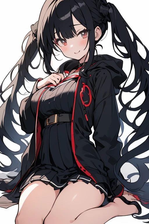 whole body,Standing posture, (alone,Shiny Hair,Hime cut,Black Hair,Long Straight Hair,) (One girl, Normal milk), (beautifully drawn face:1.2) (Completely naked,) Embarrassed expression,(White background)