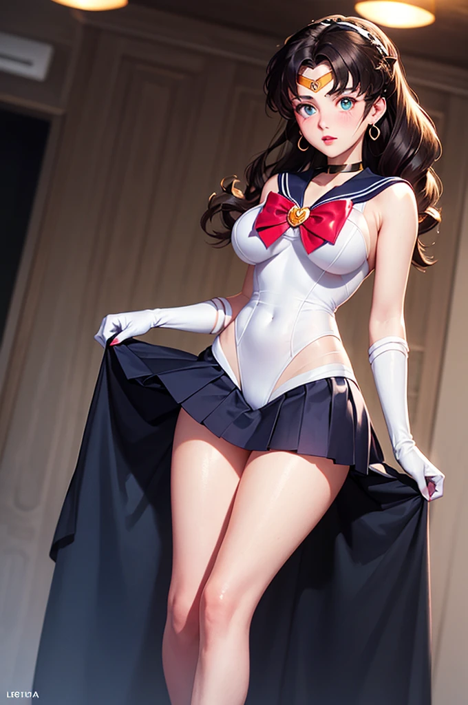 (((Sailor Mars))), Black long hair, Red elbow pads White long gloves, (Sailor Warriors Sailor Warriorsのコスチューム:1.479), (The leotard is white:1.7), The collar and chest ribbon of the sailor uniform are red., The fabric of the clothes is thin. Clothing sticks to the skin, 1Female junior high school students, (blush Patience face), ((Slender figure Beautiful Skin)), Highest quality, High resolution, masterpiece, (Beautiful vagina Beautiful clitoris), (With a 30-year-old black mafia man, penis:1.4), Complete limbs, (Mating press:1.2), ((((penis enters vagina)))), (Beautiful crotch), A beautiful girl spreads her legs., ((Binding, Restrained by rope:1.4)), Sailor Warriors fuck a guy fully clothed, (((Very cute small face)))