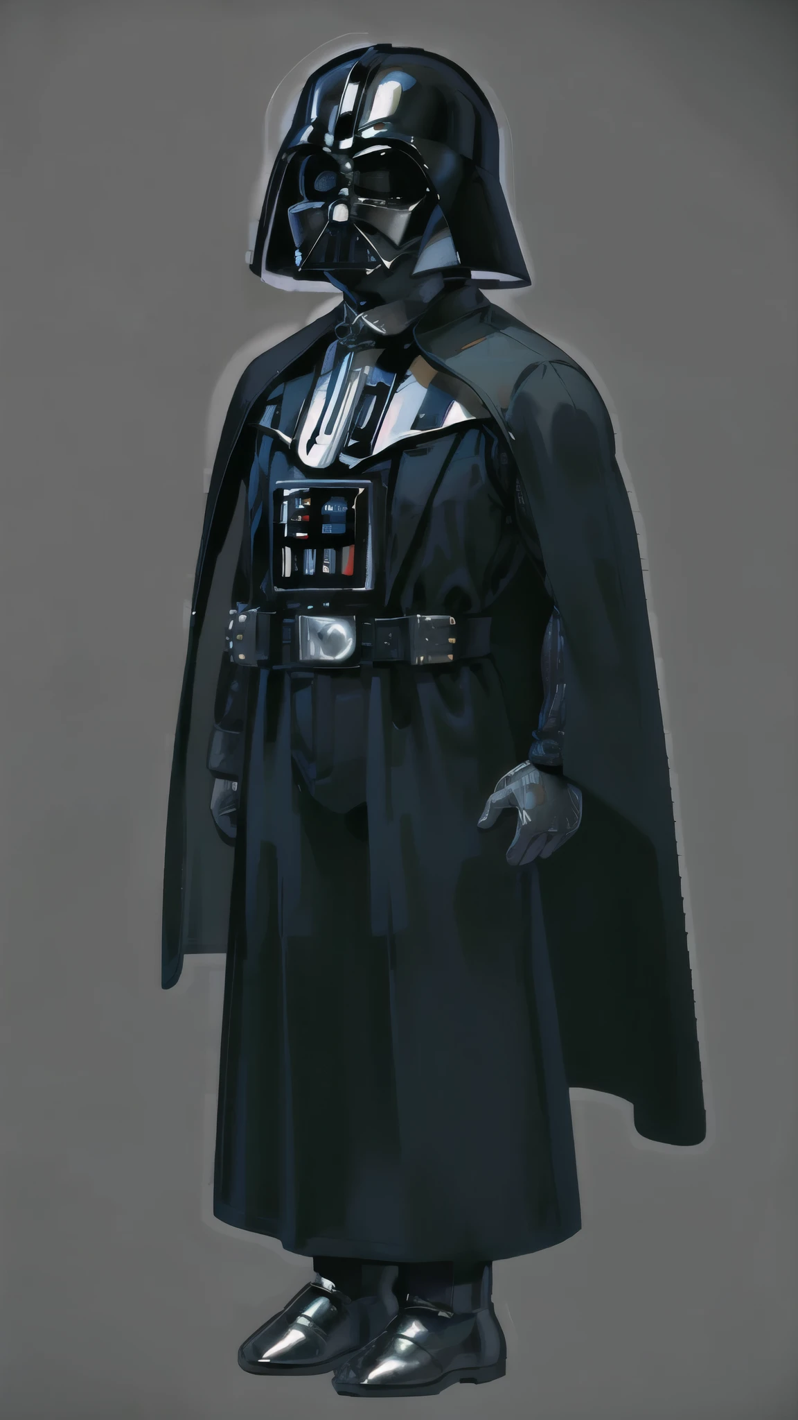 High Quality, human,tall, darth_vader suit suit Masterpiece, clear simple background, full body, , outline, no objects in background