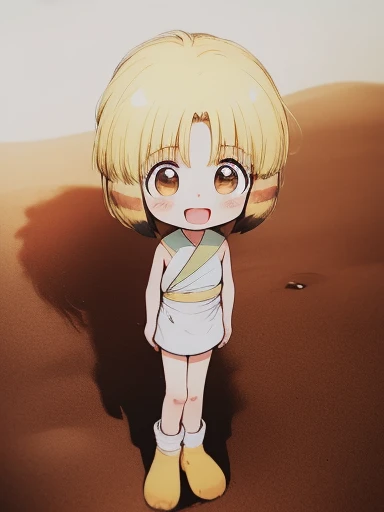 nyannyan, 1girl, solo, blonde hair,  open mouth, brown eyes, short hair, multicolored hair, blush, child, masterpiece, best quality, very aesthetic, absurdres, 1girl, smile, looking at viewer, open mouth, blush, eyebrows visible through hair, :d, standing by self, embarrassed, white legwear, smile, looking at viewer, standing by self, (flat chest, ***********:1.3), full body, HDR, uhd, front shot, public park, Desert, Lotus, Pokémon, White Wolf, Colorful Gradient, Clay Animation, Goldfish, Band