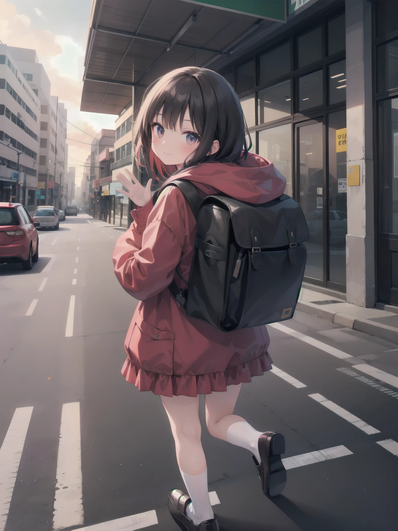 score_9, score_8_up, score_7_up, score_6_up, source anime,
1girl,chibi,walking,school blazer,skirt,randoseru,backpack,from behind,looking back
<lora:sdxl2-flat2-512b:-1> <lora:randoseru_pony_v4:1>