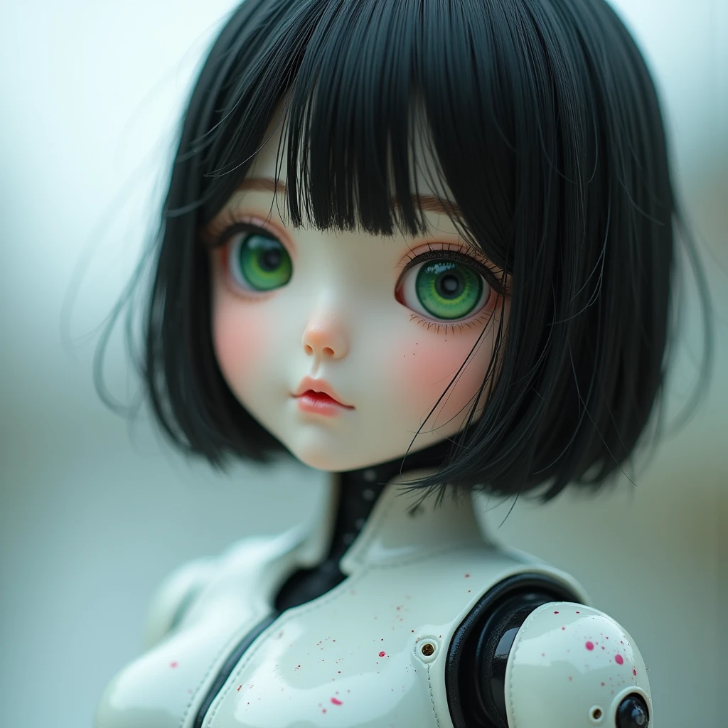 (masterpiece, best quality, perfect hands, perfect fingers, parfect face, high resolution, ultra detail, 16k:1.2), japanese girl, (10 years old:1.8), (boyish:1.8), very short hair, (clothing:1.8), gigantic breast, cyberpunk body suit, mesh, cowboy shot, erect,