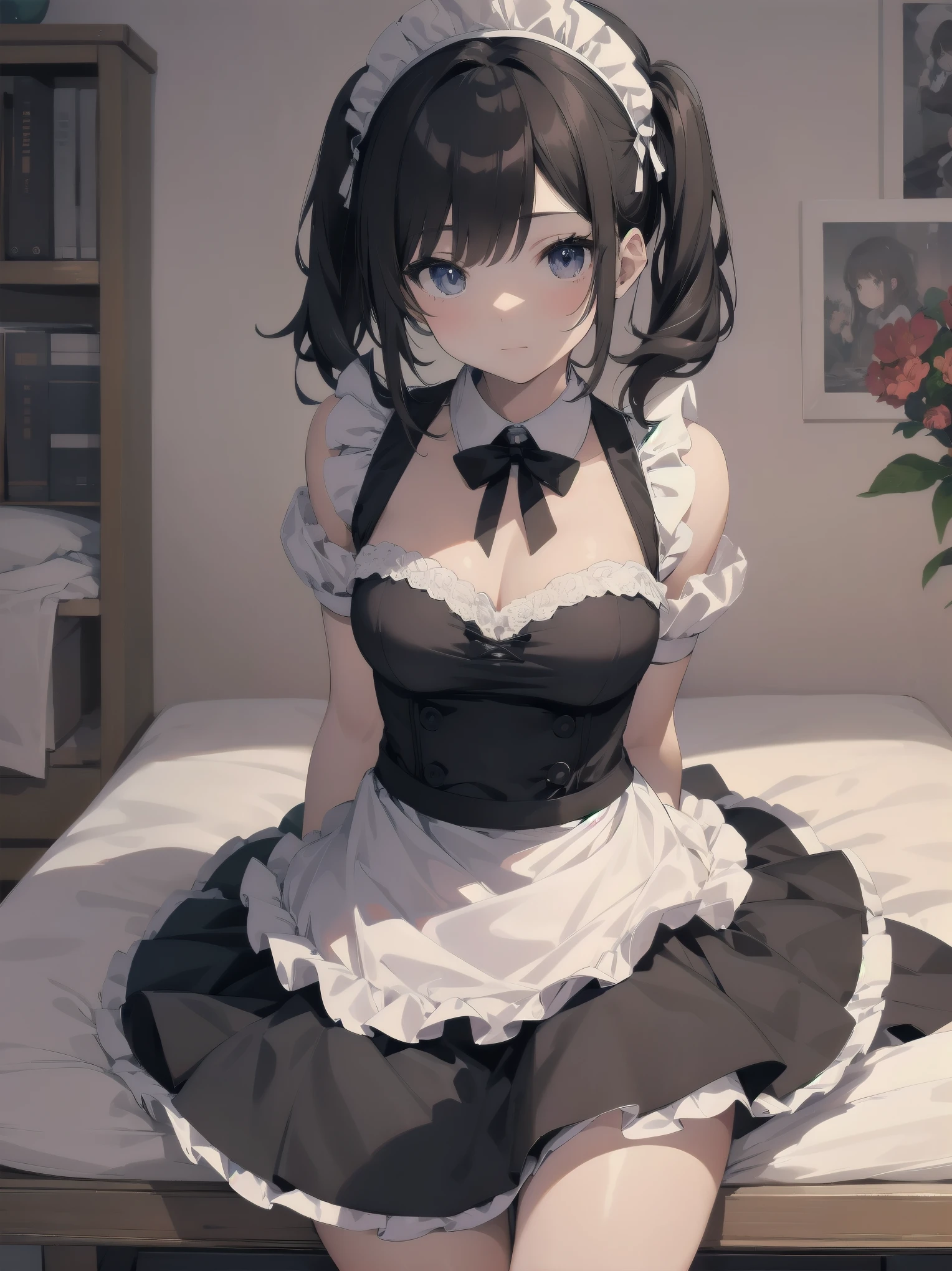 Masterpiece、Disorganized、矛盾するほどのDisorganized、可愛すぎてcuteDisorganized、cute、Super cute、girl、solo、Maid