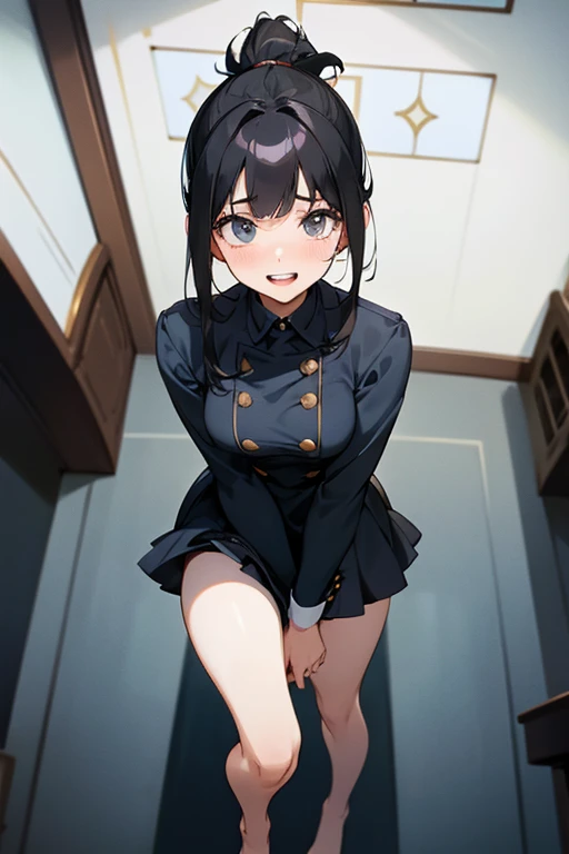 masterpiece, best quality,beautiful detailed light, 1girl,shool uniform,black stockings