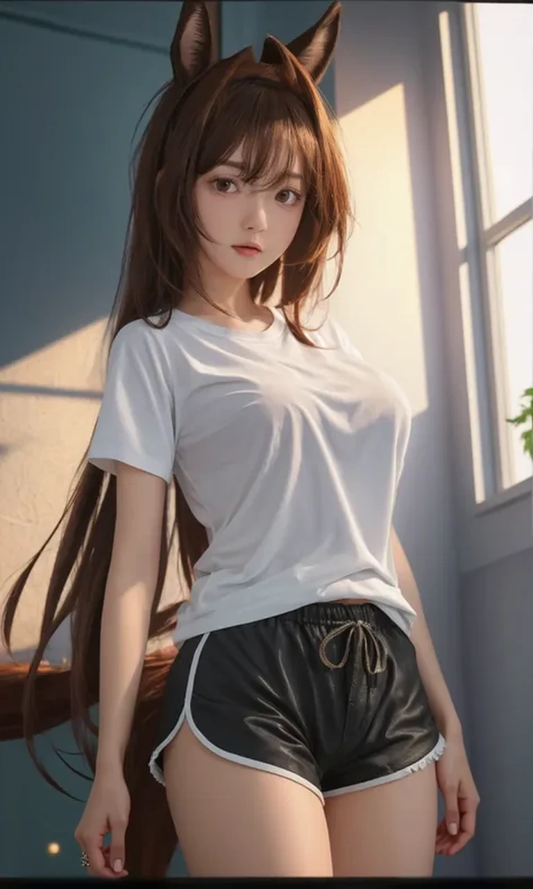 (64k ultra-fine CG wallpaper, HD masterpiece, excellent picture quality, super fine texture), (excellent light and shadow, delicate and beautiful), (real smooth skin), (jewel-like shining eyes), (64K close-up), anime, cute, li girl wearing gorgeous sleeveless shirt, long skirt, prone on a white bed.