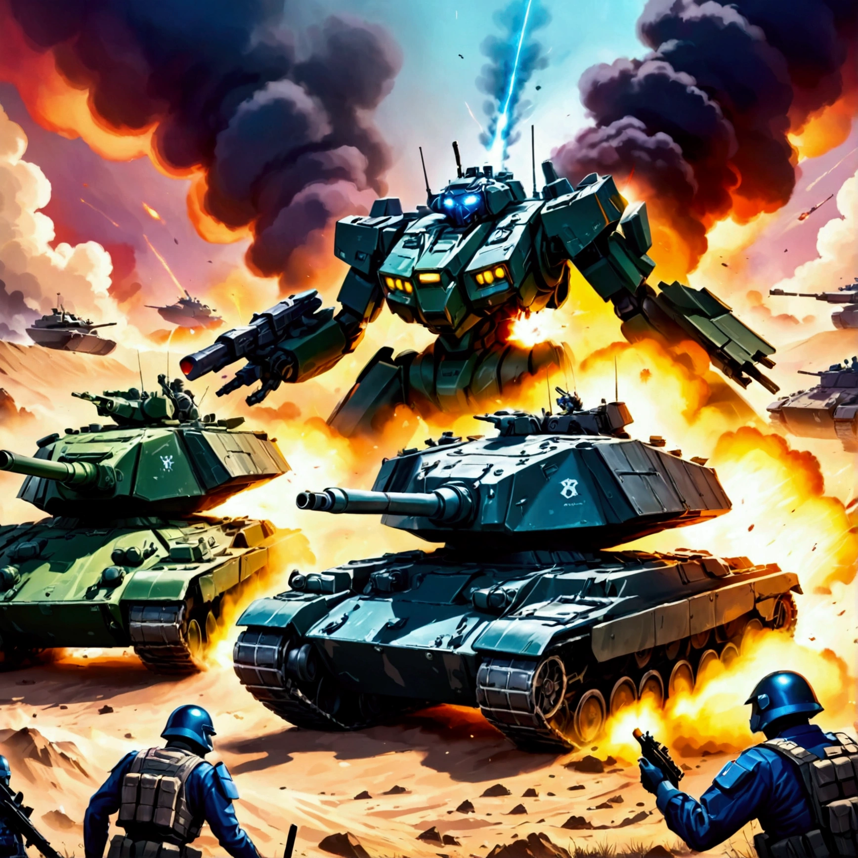 war, srilankan army, blue sky, army vehicles, powerful artillery, soldiers in camouflage, intense battle scenes, flying bullets, armored tanks, helicopters, exhausted soldiers, smoke and dust, artillery fire, military uniforms, disciplined troops, strategic maneuvers, fighting for their country, determination and courage, war zone devastation, war-torn landscapes, dramatic skies, heroic sacrifices, tense atmosphere, flags waving, bulletproof vests, camouflage netting, soldier's helmet, military vehicles convoy, precision strikes, battlefield explosions, dedication to duty, fierce firefight, victory or death, aerial surveillance, command center, military operation, bravery and valor, secure the perimeter, military checkpoint, military discipline, military intelligence, frontline defense, various military units. (best quality,4k,8k,highres,masterpiece:1.2),ultra-detailed,(realistic,photorealistic,photo-realistic:1.37), HDR, UHD, studio lighting, ultra-fine painting, sharp focus, physically-based rendering, extreme detail description, professional, vivid colors, bokeh, portraits, landscape, war photography, military concept art, vibrant colors, warm tones, dramatic lighting.