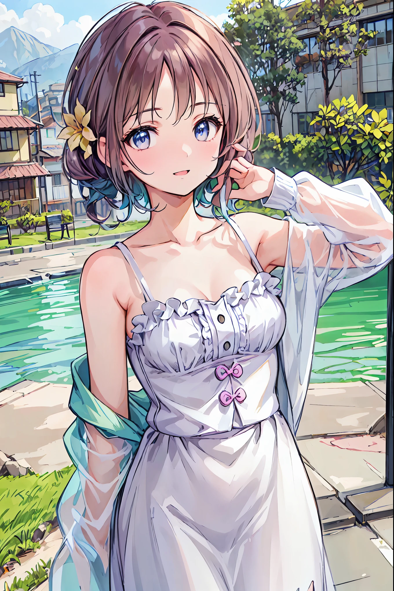 A very cute in summer outfit