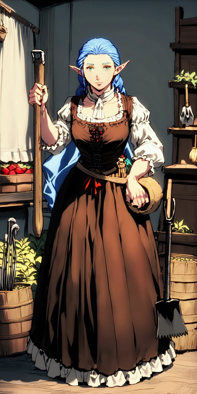 (Masterpiece, best quality, intricate details, 1sologirl) iron collar, arms behind back, iron cuffs, shackles, bound ((standing by wooden pole:1.2)) looking from above happy closed mouth