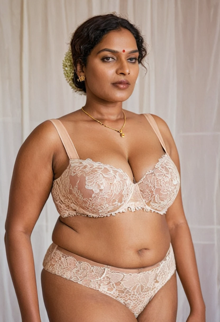 (((kerala Village mature pimp aunty))), seducing bite lips,heavy pawg physique , heavy figure, heavy juicy aunty, (((saggy jut big long huge tits ))) , pawg physique ,  huge breast, natural big boobs, big melons, milk tank, heavy figure, aunt's sweaty body,pervert Aunt,  (((studio photoshoot))) (((Half Body))), (((dark skin))), (((age 65+old))),(((plus size hips ))),  (((clovia lace  bra))), (((nude tubular saggy breast))), ((dark brown skin body)), (((depth of field))), ((( flashing light leaks))), (((beauty))), photorealistic,photo, realism, Getty Images, RAW candid cinema, 16mm, colour graded portra 400 film, remarkable colour, ultra realistic, textured skin, remarkable detailed pupils, realistic dull skin noise, visible skin detail, skin fuzz, dry skin, shot with cinematic,light leaks, RAW Image, DOF, depth of field,bokeh,DonMN1gh7D3m0nXL