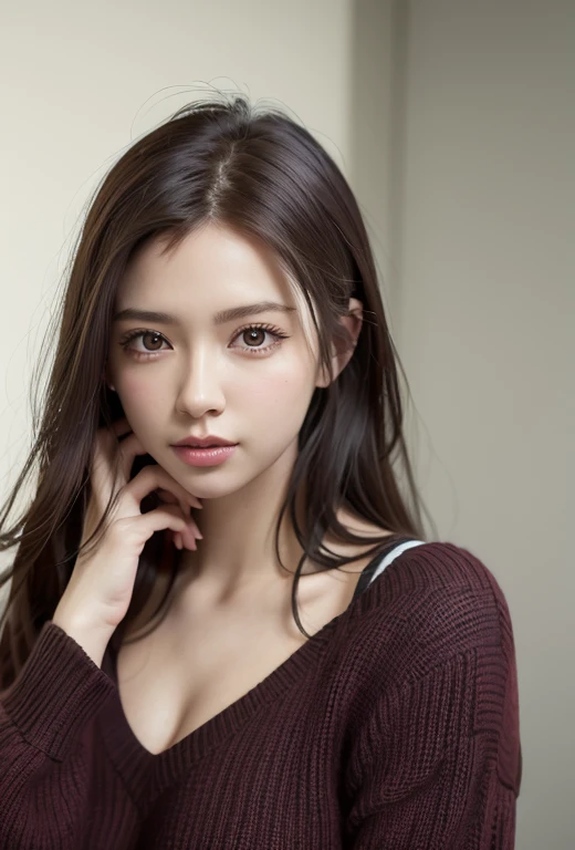 (realistic, photo-realistic:1.37),(8k, RAW photo, best quality, masterpiece:1.2), cute, ultra-detailed,heart-shaped pupils,physically-based rendering, ultra high res, kodakvision color, shot on Arricam LT Camera, bokeh, sharp focus,
looking at viewer,photorealistic,realistic, solo, photorealistic, best quality,extremely detailed face,extremely detailed eyes and face, beautiful detailed eyes,absurdres, incredibly absurdres,haunting smile,Messy hair, floating hair, ,