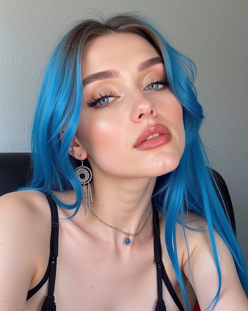 (best quality, masterpiece:1.2),perfect face, beautiful, woman, billie elish, huge breasts, massive , cleavage, sexy, model