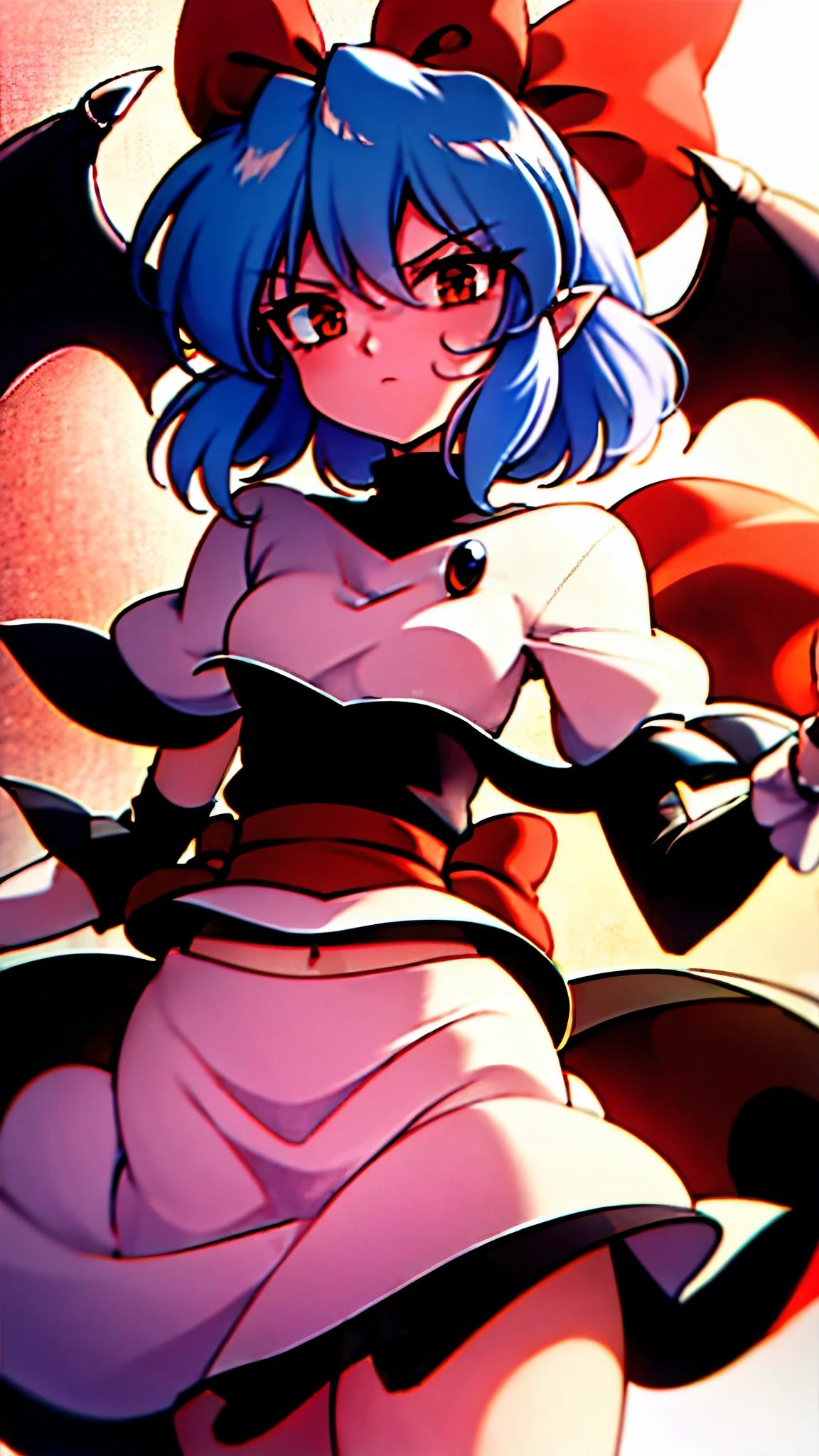 retro artstyle remilia_scarlet_touhou