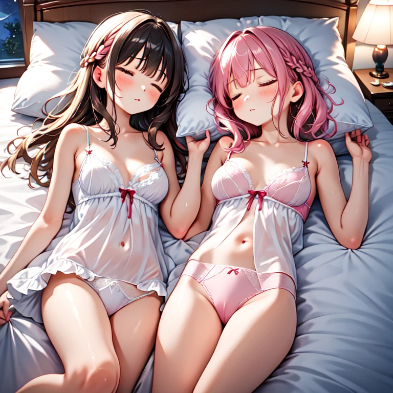 Lesbian sleeping together 1